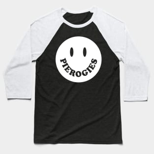 Pierogi Smiley Face Polish Baseball T-Shirt